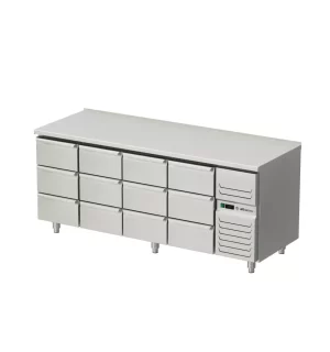 Platt kylbord med 9 lådor AT-KHT-200-333-A