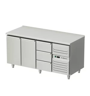 Platt kylbord med 2 dörrar och 3 lådor AT-KHT2-170-113-A