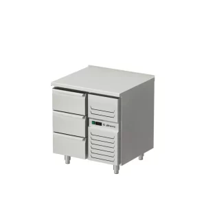 Platt kylbord med 3 lådor AT-KHT-80-3-A