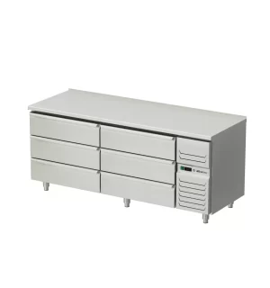 Platt kylbord med 6 lådor AT- KHT-200-33-A