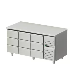 Platt kylbord med 6 lådor AT-KHT-160-33-A