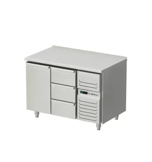 Kylbord med dörrar och 3 lådor AT-KHT2-120-13-A