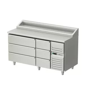 Kylbord med kyltråg och 6 lådor AT-KHK-160-33-A