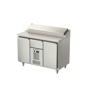 Kylbord med monoblocksystem, med dörr, låda och kylkanal AT-MKBK-1235-111-A