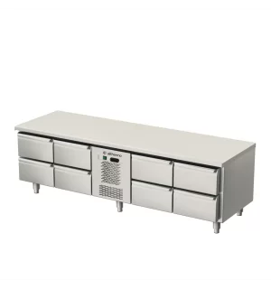 Kylbord med monoblocksystem, med lådor AT-MGKB-2035-2222-P